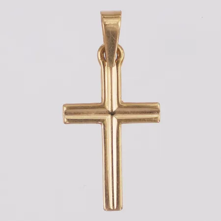 Hänge kors längd 28mm inkl ögla bredd 13,8mm, 14K Vikt: 0,9 g
