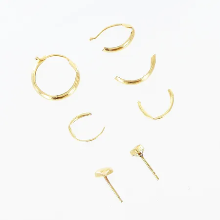 Parti guld, defekter, udda, 18K  Vikt: 1,1 g