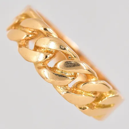 Ring Pansar stl 20¾ bredd 6,5mm 18K Vikt: 8,1 g