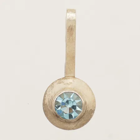 Hänge med blå sten längd 33mm bredd 13,5mm BEH Bengt Hallberg Guldsmeds AB år 1973 silver 925/1000 Vikt: 2 g