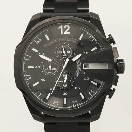 Herrur Diesel Only the brave, stål, quartz, Ø53mm, referensnr: DZ-4283 112006, kronograf, datum, stållänk omkrets handled 17cm stål, manual samt box 