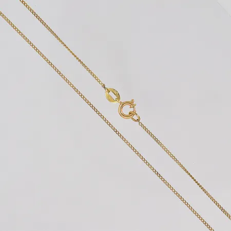 Kedja Pansar längd 38,5cm bredd 1mm 18K Vikt: 1,3 g