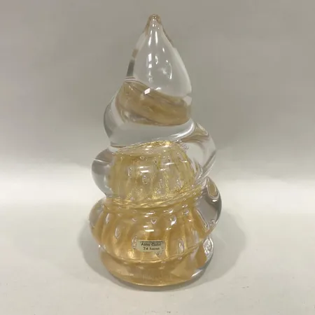 Figurin FM Konstglas Ronneby höjd ca 14cm signerad Skickas med paket.