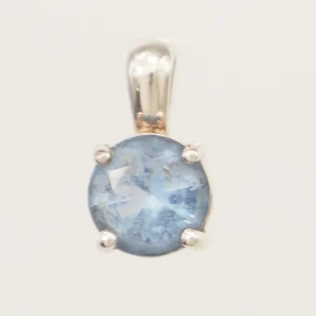 Hänge med troligen topas längd 12mm bredd 6,7mm GHA silver 925/1000 Vikt: 0,8 g
