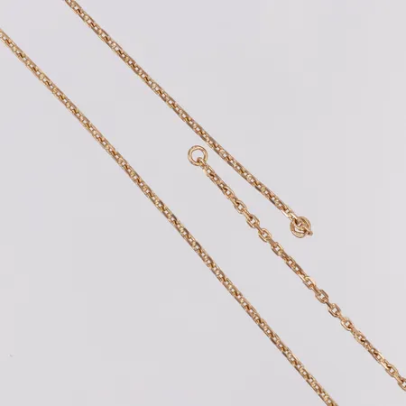 Kedja Ankar längd 51cm bredd 2,5mm, saknar lås, 14K Vikt: 9,5 g