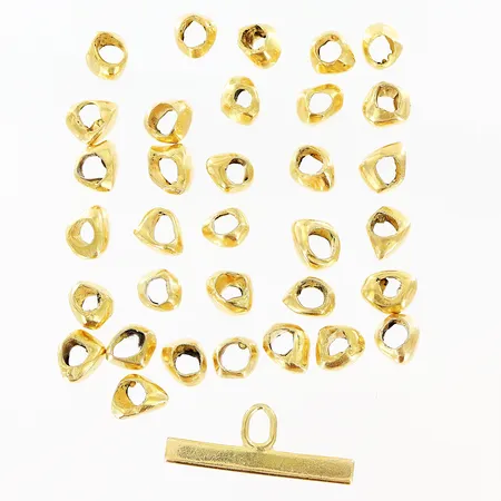 Diverse guld defekt, 18K Vikt: 56,1 g