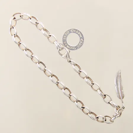 Armband Ankar med två berlocker Thomas Sabo längd 19,5cm bredd 5mm silver 925/1000 Vikt: 10 g
