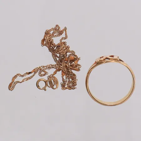 Ring, Kedja, defekt 18K Vikt: 4 g