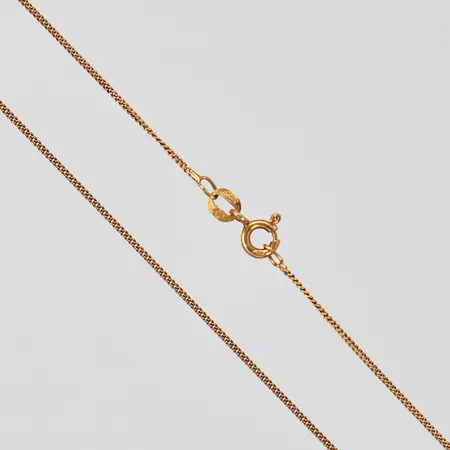 Kedja Pansar Balestra längd 43cm bredd 1mm, 18K Vikt: 1,7 g