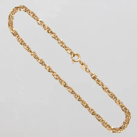 Armband Singapore längd: 18,7cm, bredd: 3mm, GHA, 18K Vikt: 3,1 g