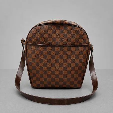 Väska Louis Vuitton Ipanema GM, Damier canvas, serienr V10071, guldfärgade beslag, ca 24x30x7cm, kvitto Affordable Luxury 2016, färgbortfall på metall, slitage på axelrem