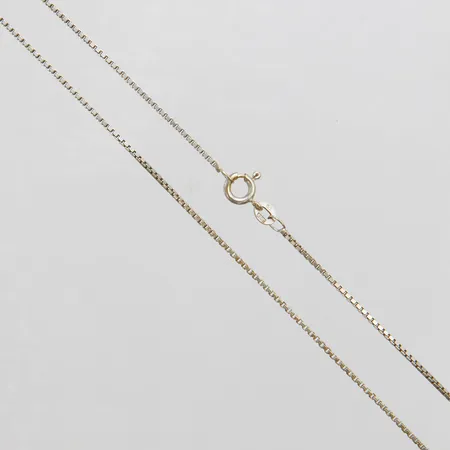 Kedja Venezia längd: 43cm, bredd: 1,1mm, vitguld, importstämplad, 18K Vikt: 4 g