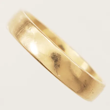 Ring med slät stl: 21 bredd 5mm, Schalins 18K Vikt: 6,9 g