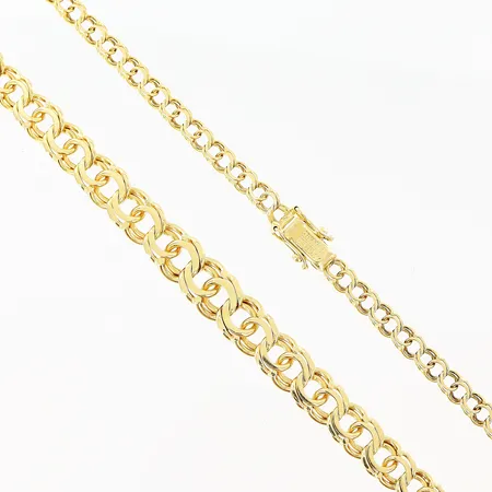 Collier doserad Bismarck längd 46cm, bredd 48,5mm, 18K Vikt: 24,5 g