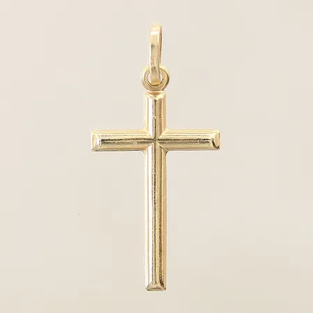 Hänge Kors 30x15mm 14K  Vikt: 1 g