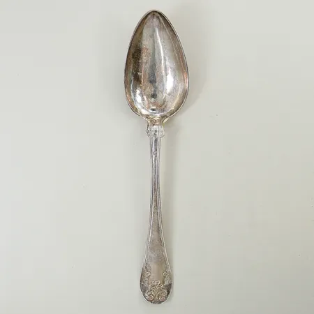 Sked längd 21cm, gravyr silver 830/1000 Vikt: 35,4 g