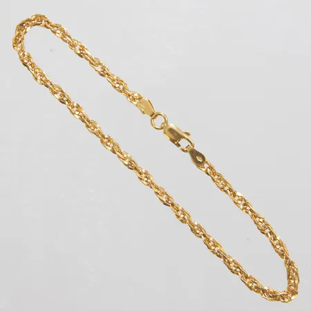 Armband Singapore längd: 21,5cm, bredd: 3mm, italienska stämplar, 18K Vikt: 3,2 g