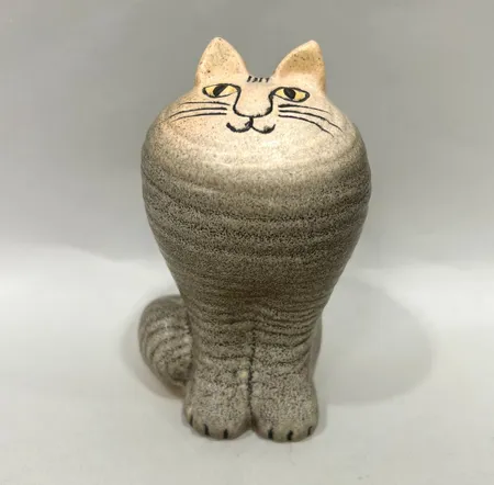 Figurin Katt Maja Lisa Larson för Gustavsberg höjd ca 12cm signerad Skickas med postpaket.