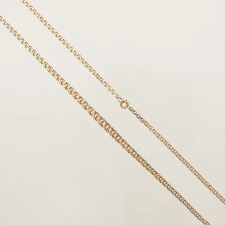 Collier doserad Bismarck längd 58,5cm, bredd 2,7-5,1mm 18K Vikt: 9,1 g