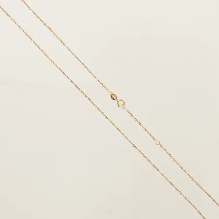 Kedja Singapore längd 45cm, bredd 1,1mm GHA 18K Vikt: 1,2 g