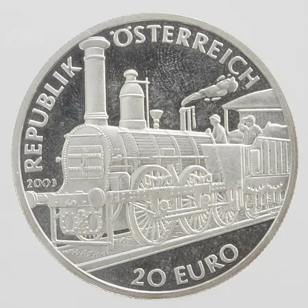 Mynt 20 euro Österike, 2003, Ø34mm, silver 999/1000 Vikt: 20 g