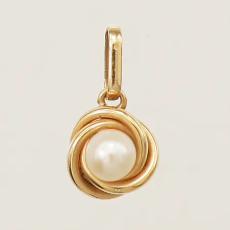 Hänge med pärla Ø8,8mm 18K Vikt: 0,9 g