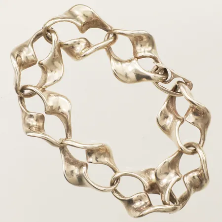Armband längd ca 20cm,  bredd 22mm silver 925/1000 Vikt: 27,1 g