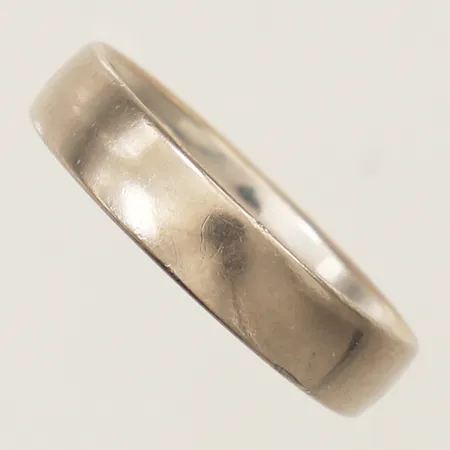 Ring slät stl:20 bredd 5mm vitguld, Schalins gravyr 18K Vikt: 6,8 g