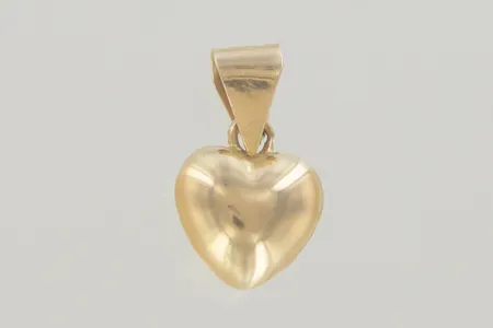 Hänge hjärta längd 1,8 cm bredd 11 mm 18K Vikt: 1,4 g