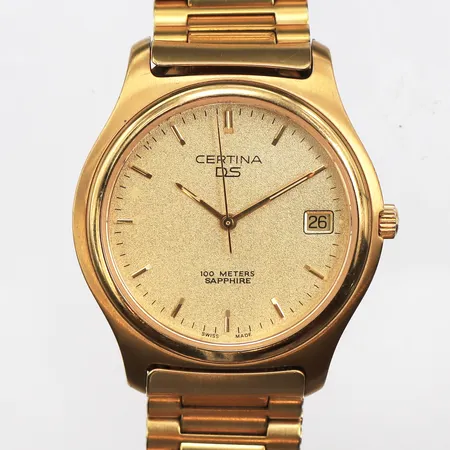 Damur Certina DS Q 100 Meters Ø30mm, repigt safirglas, bruksslitage, refnr: EOL 11 7130 45, ej funktions testad, inga tillbehör.