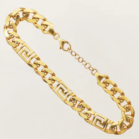 Armband Pansar med meanderdekor längd 20-22cm, bredd 8,5mm 21K Vikt: 13,5 g