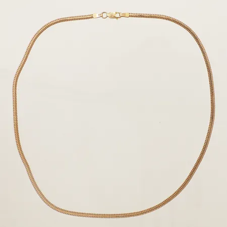 Collier Rävsvans längd ca 42,5cm, bredd 2,8mm 18K Vikt: 7,4 g
