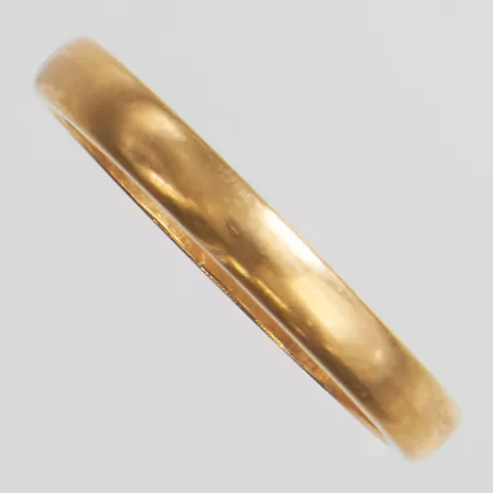 Ring slät stl:16¼, bredd: 2,5mm, personlig gravyr, 18K Vikt: 2,4 g