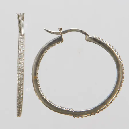 Örhängen med stenar, defekta, silver 925/1000 Vikt: 7,5 g
