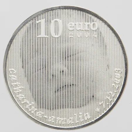 Mynt 10 euro, Nederländerna, 2004, Ø32mm, silver 999/1000 Vikt: 17,8 g