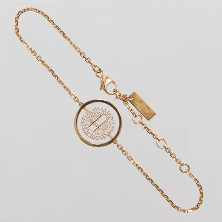 Armband Messika Lucky Move Pavé Bracelet, ref 07541-PG, diamanter 0,2ctv enligt tillverkare, längd: 14-17,4cm, bredd: 1,5-14,8mm, serienr: C46751, roséguld, 18K, certifikat daterat 20/1-2020 NK Fine Jewellery & Watches Vikt: 4,6 g