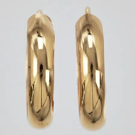 Ett par örhängen Creoler Ø15mm bredd 3mm, 18K Vikt: 0,6 g