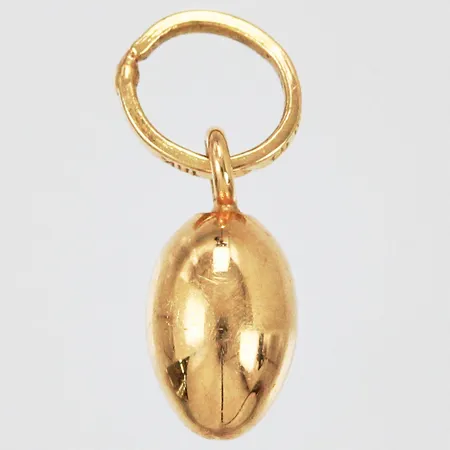 Hänge massivt ägg Alton längd 11mm bredd 2-5mm, 18K Vikt: 1 g