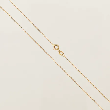 Kedja Pansar längd 39,5cm, bredd 1mm GHA 18K Vikt: 1,6 g