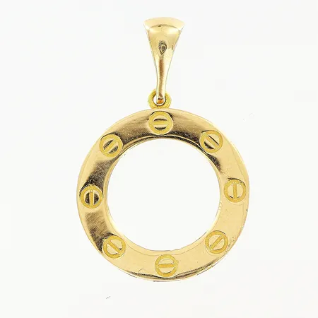 Hänge längd 23mm, bredd Ø15mm, OBS! Ej märkesdesign, 18K Vikt: 1 g