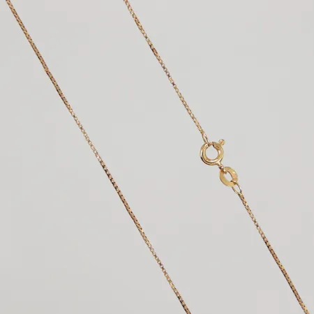 Kedja Venezia 40cm, bredd 1mm, ojämnheter, 18K,  Vikt: 2,3 g