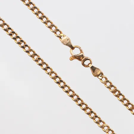 Kedja Pansar, längd 52cm, bredd 2,6mm, 18K. Vikt: 6 g