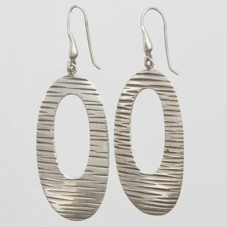 Örhängen längd: 68mm, bredd: 24mm, krok, silver 925/1000 Vikt: 11,2 g