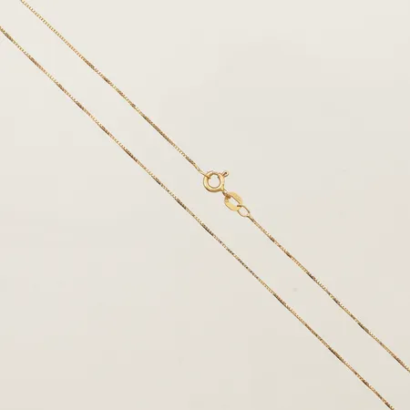 Kedja Venezia längd 38cm bredd 0,6mm, ihoplödd, 18K Vikt: 1,4 g
