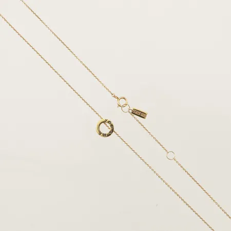 Collier Mini me You & Me Efva Attling, längd 42+45cm bredd 0,4mm Ø8,7mm 18K Vikt: 2,9 g