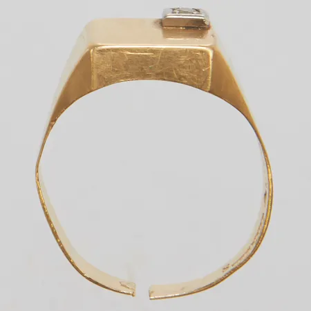 Ring defekt, diamant 1 x ca 0,02ct, 18K Vikt: 3,0g Vikt: 3 g
