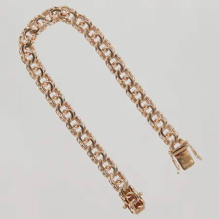 Armband Bismarck 18cm bredd 7,1mm, TC, 18K,  Vikt: 19,2 g