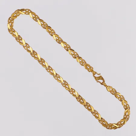 Armband längd 19cm bredd 3,4mm s-lås, 22K  Vikt: 6,5 g