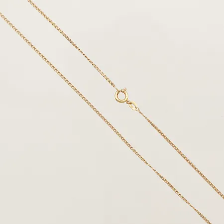 Kedja Pansar längd 46cm bredd 1,3mm 18K Vikt: 3 g