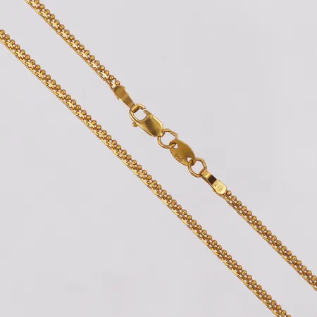 Collier ankar/kullänk längd 46,5cm bredd 2mm, 22K Vikt: 5,7 g
